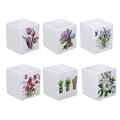  Кашпо Цветы 0,8л 10х9см, керамика INBLOOM 164-358 