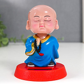  Маятник Будда с чётками, 8х8х9 см, пластик, от солнечной батареи, 7887117 