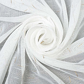  Тюль Лен 500х260 белый/золото /Легранд 