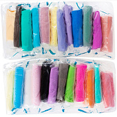  Пластилин супер лёгкий застывающий 24 цвета, 20 гр. TA1726, 9633512 