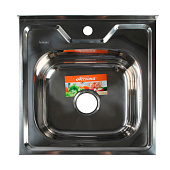  Мойка накладная 50х50х16,5мм 0,6мм с сифоном AB5050 Accoona 