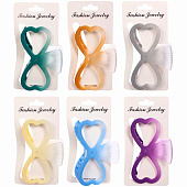 Заколка-краб для волос Мон Ляруш, бантик, микс 6 цветов, 9,5 см, блистер, 746-468 Заколка-краб для волос Мон Ляруш, бантик, микс 6 цветов, 9,5 см, блистер, 746-468