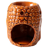  Аромалампа для эфирных масел «Голова Будды», керамика, т. шоколад, 6.5?6.5?7.5 см 10323569 