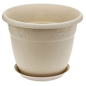 Кашпо "Рябина" D190мм 2,3л Латте с/п (32) М3054 Кашпо "Рябина" D190мм 2,3л Латте с/п (32) М3054