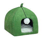 Дом ZooMoDa Микки вельвет с игрушкой арт 041 вид 6 зелёный 
