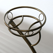  Подставка для цветов, напольная, d = 18 см, бронзовая 9433078 