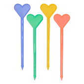  Набор шпажек для канапе "Сердечки" 20 шт. (L= 87 мм) 