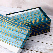  Подарочная коробка «Golden lines», 21х14х8.5 