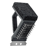  Щетка для чистки гриля Palisad 3 в 1 (щетка, скребок, губка), Camping 69703 