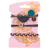 Набор резинок для волос с декором Сердце, 3 шт. Набор резинок для волос с декором Сердце, 3 шт.