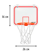  Игровой набор Баскетбол размер корзины 6х16х26см, d мяча 8см, 2283494 