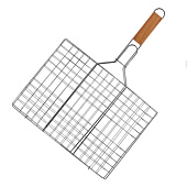 Решетка-гриль ATMIX плоская 35х25х1,5см длина с ручкой 50см Решетка-гриль ATMIX плоская 35х25х1,5см длина с ручкой 50см