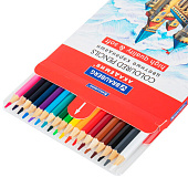  Карандаши цветные 18цв мягкие BRAUBERG АКАДЕМИЯ шестигранные, натуральное дерево, 181865 