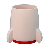  Подставка для канцелярских принадлежностей "Rocket", white (10.5х10х7 см) 