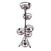  Подставка д/цветов Каскад-6 напольная 140см антик/медь 