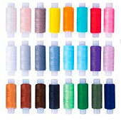  Набор швейных ниток Остров сокровищ, 24 цвета по 150 м, в тубе, 40 ЛШ, 662788 