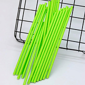  Трубочки одноразовые для напитков 25 шт. "Party go", green (197 мм) 