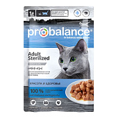  Влажный корм ПРОБаланс для стерилизованных и кастрированных кошек 85гр 