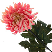  Искусственный цветок Хризантема, 10х10х56 см, персиковый 