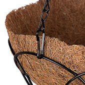  Кашпо подвесное, с кокосовой корзиной, д=25 см// Palisad 69001 