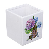  Кашпо Цветы 0,8л 10х9см, керамика INBLOOM 164-358 