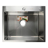  Мойка врезная нержавеющая сталь 3мм 60х50 Сатин PVD AF96050 Aflorn 