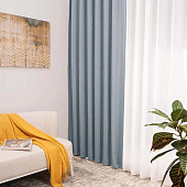  Портьера Сага 180х260 Серо-голубой /Легранд 