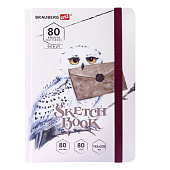  Скетчбук А5 80л Brauberg Art Debut, Хогвартс, белая бумага 80г/м, 145х203 мм, 114581 