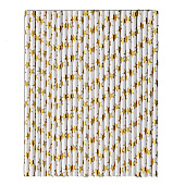  Трубочки для коктейля "Золотые звезды" набор 25 шт.   9686276 