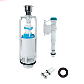  Арматура для бачка кноп 1 режим нижняя подводводка F012400-0004 Iddis 