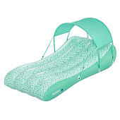  Матрас Bestway для плавания Comfy Chill Shaded Lounge 178x102см с солнцезащитным козырьком, ремкомплект арт.43729 Код272033 