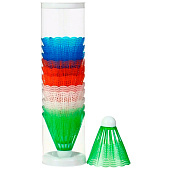  Волан для бадминтона, 12 шт., пластик, цвет МИКС 