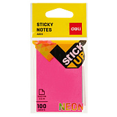  Бумага с клеевым краем DELI, 51х76, ассорти, неон, 100 листов, A02202 