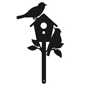  Фигура для кашпо металл 'Птички на домике' 15 х 9 'Gardissimo'  Д9161 