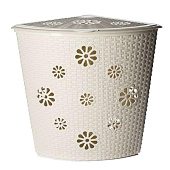  Корзина для белья 45,0л Плетенка угловая слон.кость М2029 