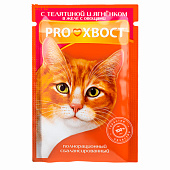  Влажный корм для кошек ПРОХВОСТс телятиной и ягненком в желе с овощами 85г 