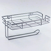  Держатель для туалетной бумаги с подставкой для телефона хром 13069 