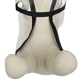  Дождевик для собак, размер XS (ДС 18, ОГ 25-30, ОШ 25 см), чёрный   9381227 