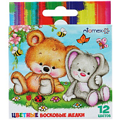  Мелки восковые 12цв Attomex, 8077812 