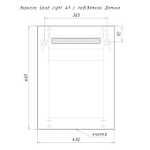  Зеркало с LED подсветкой Good Light 45 GL7002Z Домино 