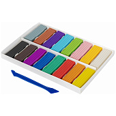  Пластилин 16 цв. классический Brauberg Kids, 320 г, со стеком, 106508 