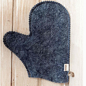  Рукавица, полушерсть серый 