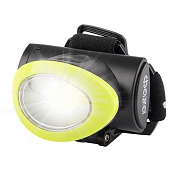  Фонарь налобный  H5-L3W 3ААА черно-зеленый ФАZА 