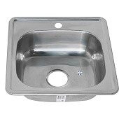  Мойка врезная 48x48см 0,6мм с сифоном Melana 