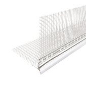 Профиль-капельник ПВХ с армир.сеткой 10х10см L2.5м /Лига Профиль-капельник ПВХ с армир.сеткой 10х10см L2.5м /Лига