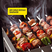 Мангал FORESTER 50х30х50см разборный,с ребрами жесткости,6 шампуров,усил.дно Мангал FORESTER 50х30х50см разборный,с ребрами жесткости,6 шампуров,усил.дно