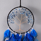  Ловец снов "Дерево" ярко-синий d=15,5 см h=63 см 7119098 