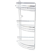  Полка настенная 3-ярусная угловая АЕ-1188 хром /101150 Delphinium 