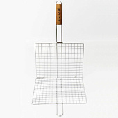 Решетка-гриль плоская 1-2.SALE 31х24х1,5см /дл.50см (3.5/2.5/1.5мм), хром.сталь/дер. 795374 Решетка-гриль плоская 1-2.SALE 31х24х1,5см /дл.50см (3.5/2.5/1.5мм), хром.сталь/дер. 795374