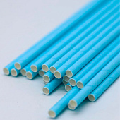  Трубочки одноразовые для напитков 25 шт. "Party go", blue (197 мм) 